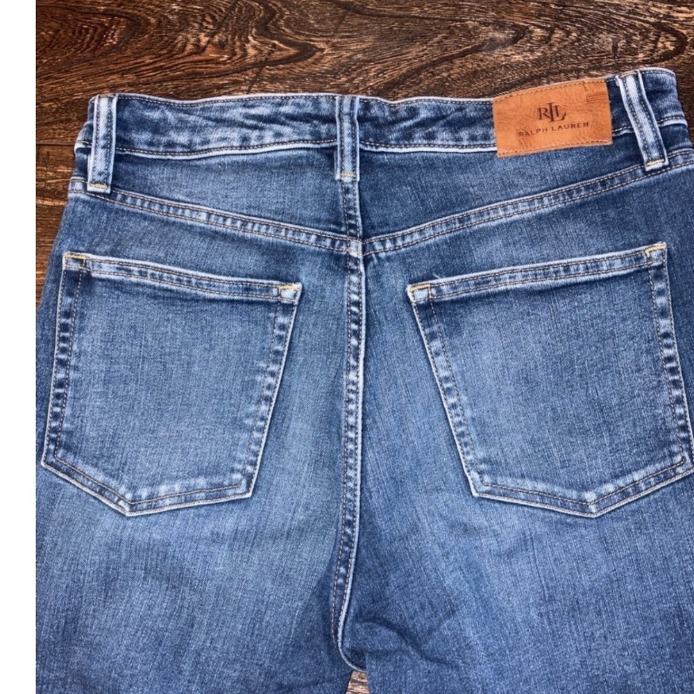 Lauren Ralph Lauren Straight‎ Leg Jeans Womens 6 Blue Mid Rise Denim - Picture 5 of 7